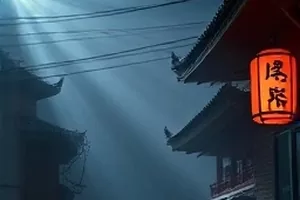 《拾光旅人》剧照：老照相馆橱窗里摆放的黑白相片
