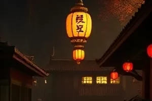 《双生回声》剧照：镜子两侧对称站立的两个侧影